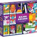 Galison Major Arcana 500 Piece Double Sided Puzzle from Galison - Highlights The Tarot Cards That Represent Life Lessons & Themes, Thick and Sturdy Pieces, Challenging Family Activity, Great Gift Idea