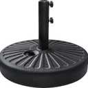 EliteShade USA 18" 82LBS Capacity Heavy Duty Patio Umbrella Stand, Water or Sand Filled Base, Rust-Free Outdoor Holder with 2 Adjustable Knobs for Backyard, Deck, Lawn, Poolside Fits 1.5"-1.9" Poles