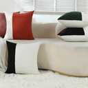 Graphite Grey Luxury Decorative Throw Pillow Covers Patchwork Textured Boucle Square Couch Pillowcase for Home Living Room Decor Cushion Cases, 1 Pack, 24 x 24 Inches