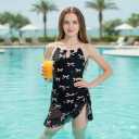 ODASDO Girls Swimsuit One Piece Bathing Suit with Cover Up Skirt for 8-12Y