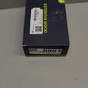 1 Pack Black Door Knobs Crystal Door Knob Passage Door Knob for Hall and Closet Glass Matte Black Zinc Alloy