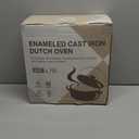 Enameled Cast Iron Dutch Oven - Umite Chef 5QT Pot with Lid & Cotton Potholders - Heavy-Duty Cookware for Bread Baking, Braising, Stews, Roasting(Cream White)