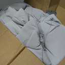 Cozy Bliss Cooling Comforter Queen Size, Cooling Blankets for Hot Sleepers and Night Sweats, Dark Light Gray Summer Comforter for Queen Size Bed, Breathable Soft Lightweight Silk Smooth