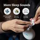 Yogasleep Hushh+ Portable White Noise Machine for Baby, 20 Soothing Natural Sounds, Amber Night Light, Wireless Charging & Speaker, Compact Size, Noise Canceling for Better Sleep & Nursery Must Have