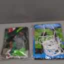 Pixel Gamer Birthday Decorations for Boys All in One Party Decor Kit with Authentic Biome Colors (Cocoa Brown, Jungle Green, Black)  Includes TNT & Controller Foil Balloons, Backdrop, and Tablecloth