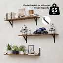 WOPITUES Long Wall Shelves 32″W x 8″D, Floating Book Shelves Max Load 65lbs