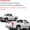 Headlights Tail Lights Assembly Combo Compatible with 1999 2000 2001 2002 Chevy Silverado 1500 2500 / HD, HeadLamp+Taillight Rear Brake Lamp, Factory Style
