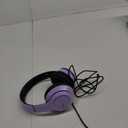 LORELEI X8 Over-Ear Wired Headphones with Microphone with 1.45m-Tangle-Free Nylon Line&3.5mm Plug,Lightweight Foldable & Portable Headphones for Smartphone,Tablet,Computer,Mp3/4(Dark Purple)