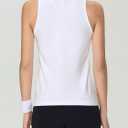 Ukaste Women's Lightweight Seamless Workout Tank Top - Breathable Running Gym Yoga Athletic Sleeveless Shirts (White), Size 6