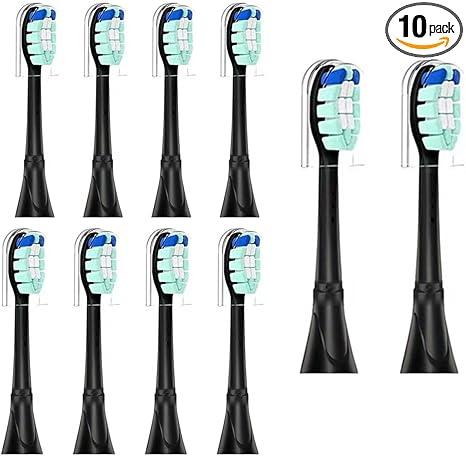 Replacement Toothbrush Heads,-10pk
