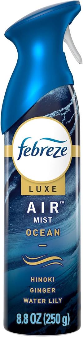 2 x Febreze Air Mist Air Freshener Spray, Odor-Fighting Room Spray, Air Fresheners for Home and Bathroom and Kitchen, Aerosol Can, Ocean Scent, 8.8oz, 1 Count