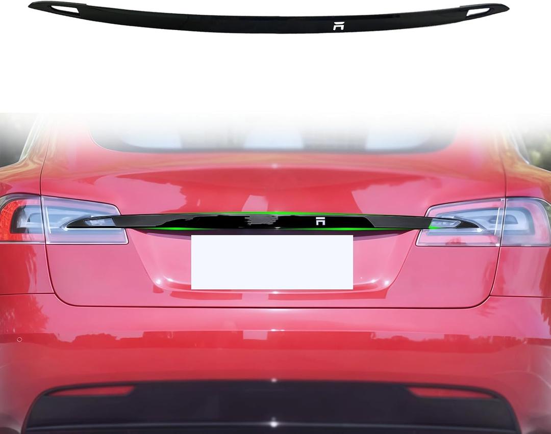 Gloss Black ABS Trunk Garnish for Tesla Model S 2016-2022 Exterior