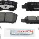 BOSCH BC1037 QuietCast Premium Ceramic Disc Brake Pad Set - Compatible with Select Chrysler 200, Cirrus, Sebring; Dodge Avenger, Caliber; Jeep Compass, Patriot; Mitsubishi Lancer, Outlander; REAR