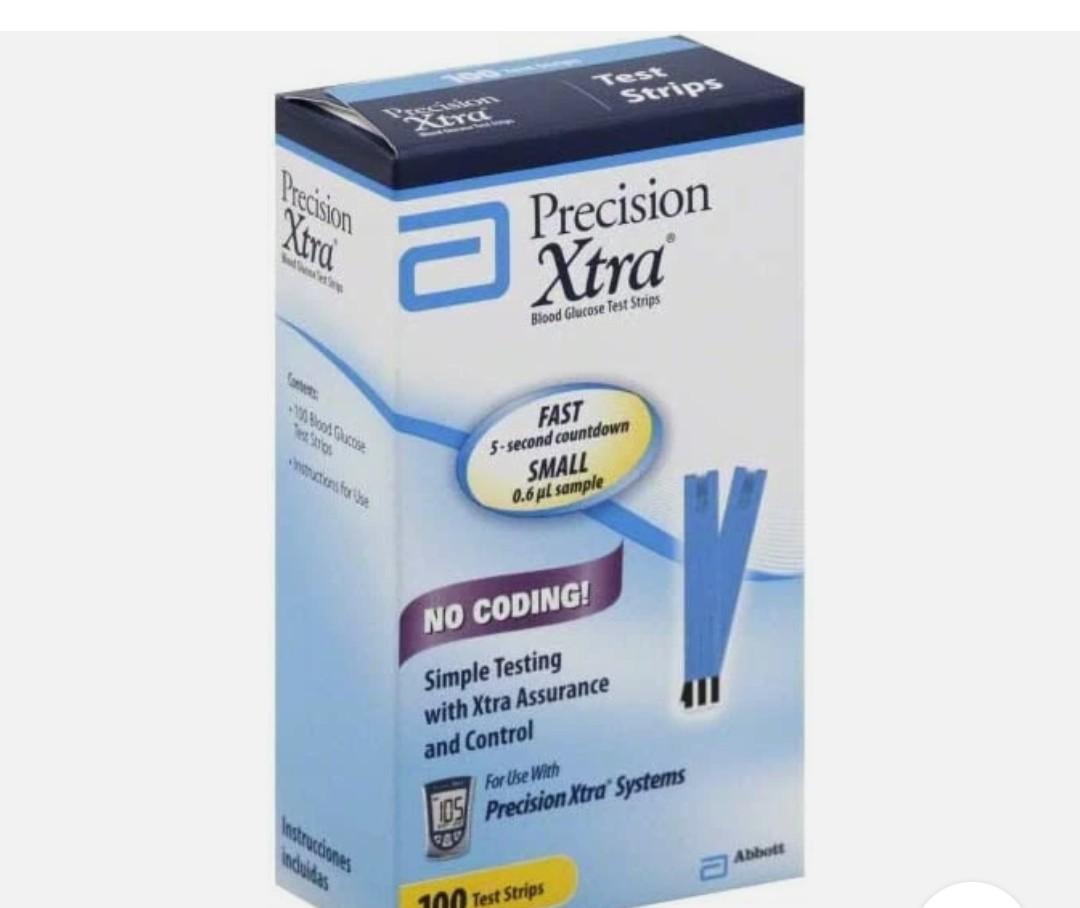 Precision Xtra Blood Glucose Test Strips, 100 Count 093815998778VL