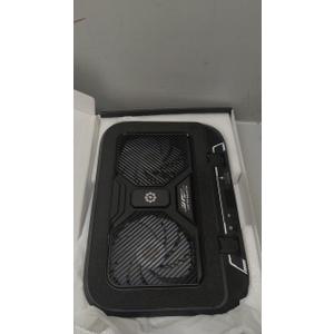 Laptop Cooling Pad with Dual Core Cooler, Gaming Laptop Cooler with 5.5in 2 Powerful Turbofan(9500 RPM), Fast Cooling Laptop 1221in, 5 Height Stands, 100 Gear Speed, LCD Screen, RGB, Phone Holder