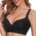 Plus Size Push Up Bra for Women Hide Back Fat Smoothing Bra Seamless Underwire T-Shirt Bra. 38D