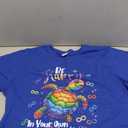 Rainbow Turtle Be Happy In Your Own Shell Autism Awareness T-Shirt, Casual Sporty Tee Sz XXL