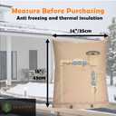 GardenPal Backflow Preventer Cover, Water Pipe Insulation Cover, Freeze Protection, Reusable for Your Pipes, Valves, Sprinkers and Irrigation System in Winter or Sun Exposure (35 * 45cm /14 * 18 inch)