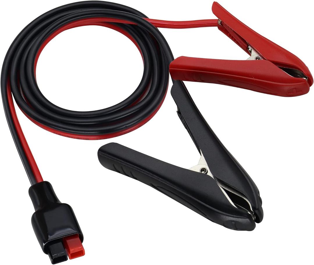 HCFeng12AWG 45A (an-der-Son) Plug to Alligator Clip Cable Solar Connector to Alligator C-Lip Cable Alli-Gator Clip to 45A Battery Plug Ca-ble for Solar Panel Cars Motorcycles Battery [1m/3.3ft]