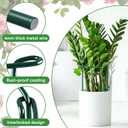 6 Pack 32 or 16 inch Adjustable Plant Support Stakes, Heavy-Duty Half Round Peony Support, Garden Plant Stakes Cage for Outdoor Plants, Peony, Tomato, Hydrangea, (16In Support +16In Extension Tubes)
