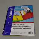Oxford Poly 8-Pocket Folder - Letter Size - 9.1 x 10.6 x 0.4