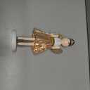 Joliyoou 12 Inch Christmas Wooden Nutcracker, Golden Fairy Nutcracker Holding A Star Wand Mantel Figurine, Xmas Nutcracker Tabletop Centerpieces Festival Shelves Decor