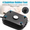 AQUANEAT Aquarium Air Pump 300GPH, for up to 200 Gallon Fish Tank, Powerful Hydroponic Aerator Pump, Adjustable Oxygen Bubbler