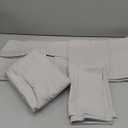 Texas Linen Co. 100% Organic Cotton Percale Sheets Twin Size - 3 Piece Twin Percale Sheet Set, 16" Deep Pocket Twin Percale Sheets, Soft, Crisp, Cooling Sheets, Dorm Room Sheets Twin Size - Light Grey
