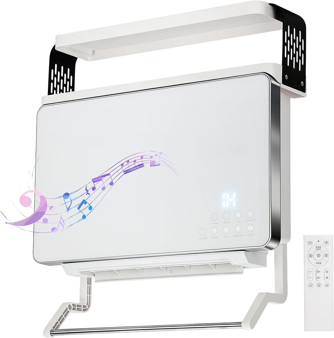 1800W Smart Wall Heater, Electric Bathroom Heaters | Towel Warmer