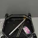 EVEAGE 16.5" Pressure Washer Surface Cleaner - Stainless Steel Power Washer Surface Cleaner with 4 Wheels & 2 Extension Wands, 4000PSI Power Washer Accessories Attachment (Black)