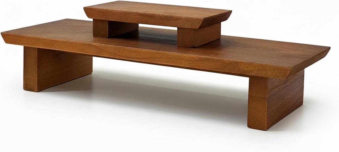 Meditation Altar Table Solid Wood, Wooden Puja Table for Relaxation and Prayer, Low Meditation Tables, Japanese Floor Table, Small Coffee & Tea Table for Home, Office, Studio