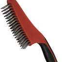 Red Devil 4164 13-Inch Soft Grip Stainless Steel Wire Brush with Scraper