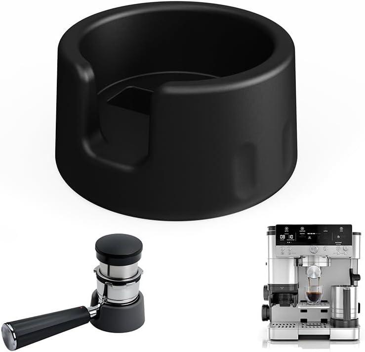 Coffee Tamper Base Compatible with Ninja Espresso Machine ES601 Coffee Handle, Made of Black Non-Slip Silicone for Ninja Luxe Cafe Machine Accessories