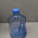 Bokon Empty 1 Pieces 1 Gallon water jugs Round Plastic Water Bottle with Handle Screw Cap Reusable Large Capacity Bottle for Camping Outdoor Travel Gym Use