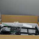 Mobile Standing Desk, Adjustable Rolling Computer Desk with 3 Desktops, Portable Laptop Table with Cup Holder, Home Office Laptop Workstation on Lockable Wheels, Black