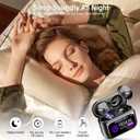 Sleep Earbuds Bluetooth 5.4 in Ear Touch Screen Sleep Headphones, Small Design Mini Sleep Earbuds for Side Sleepers with Sleep Mode, 48H Playtime Sleep Earphones Clear Calls, Darkblack