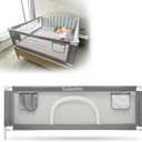 Bed Rail for Toddlers and Kids, 38" Adjustable Safety Bed Guard with 28 Height Gears,Universal Bedside Rail Fit Twin/Full/Queen/King/Cal King Mattresses 38"x28"（96cmx72cm）(one side)