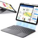 ESR for iPad (A16) 11th/10th Gen Flex Keyboard Case, Ultra-Light Magnetic Detachable Keyboard for iPad 10.9" with Writing/Viewing Modes, Larger Precision Trackpad, Dark Gray