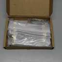 6 Pack Zinc Alloy Black Walnut Kitchen Pulls Cabinets Furniture Pull for Dresser Wardrobe Cupboard Drawer Knobs Pulls Handles 5.04 Inch (128 mm) Hole Center