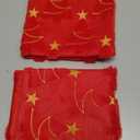 Christmas Pillow Covers 18x18 Inch - Set of 2 Embroidered Red Golden Christmas Tree Throw Pillow Cases Soft Plush Faux Fur Xmas Decorations Winter Holiday Decor for Home Bedroom Sofa