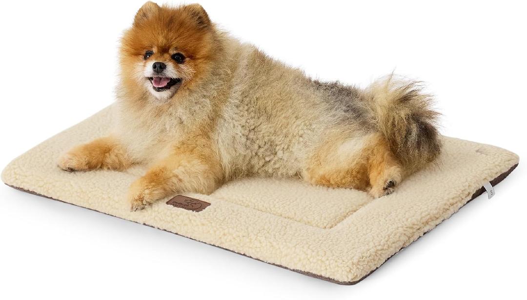 Bedsure Washable Dog Bed for Extra Large Dogs, Soft Foam Floor Pet Mat, Lightweight Travel Flat Puppy Mattress for Indoor Pet, 24x18 in