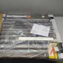 Cumbor 29.7-48" Baby Gate for Stairs, Mom's Choice Awards Winner-Dog Gate for Doorways, Auto Close Safety Pet Gate for Dogs Indoor, Easy Install Pressure Mounted Child Gate with Walk Thru Door, Brown