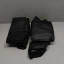 HChengkikz Car Seat Covers, Quilting Leather Seat Covers Full Set, Waterproof Faux Leather Automotive Seat Covers for Cars, Universal Car Seat Protectors Fit for Suvs, Trucks, Airbag Compatible (N4 Black)