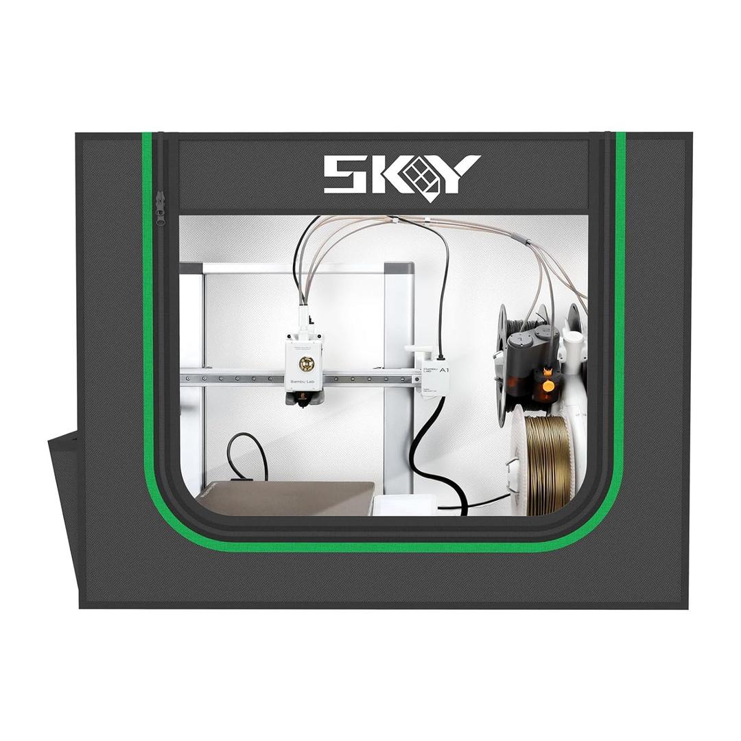 3D Printer Enclosure with LED Light, Fireproof Dustproof Tent Constant Temperature Protective Cover for Bambu Lab A1,A1 Mini,800 * 580 * 580mm