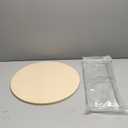 16 inch Round Pizza Stone for Oven - Large Pizza Stone for Grill with Handles and Dough Tool - Round Baking Stone for Bread - Pizza Making Accessories - Cooking Gifts for Food Lovers