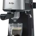 Mr. Coffee® 4-Shot Steam Espresso, Cappuccino, and Latte Maker with Stainless Steel Frothing Pitcher