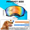 Pacify Dog Goggles for Large Dogs, UV Protection Dog Sunglasses with Adjustable Strap for Large Dog Pet Glasses