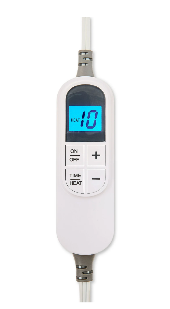 Equate PrimaLushTM Weighted Standard Heating Pad with 10-Setting Controller