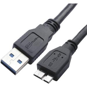 ITD ITANDA USB 3.0 Micro Cable, 3.3FT, Heavy Duty High Speed Hard Drive Cable, USB 3.0 A to Micro B Compatible with Seagate, WD, Toshiba, Westgate, Samsung Galaxy S5, Note 3, Note Pro 12.2