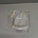 Ergonomic Designed Mouse Pad with Wrist Rest Hand Support Non Slip Rubber PU Base Wrist Mouse Pads Great for Gaming & Work (Wrist Marble Grey S)